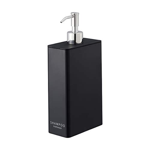 Yamazaki Tower Shampoo Dispenser Black Rectangular