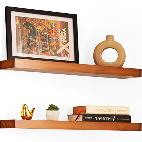 Imperative Décor Floating Shelves for Wall - Wood Floating Shelves, Floating Wood Shelves for Wall,...