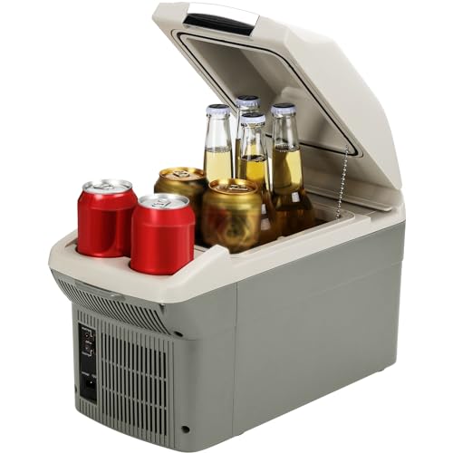 PUNEDA 12V Car Refrigerator Cooler/Warmer 8 Quart (9L) 40℉~140℉,12 Volt DC &110V AC, Electric...