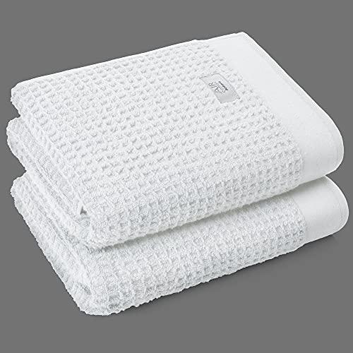 Softerry Waffle Bath Towel Set - 100% Soft Cotton - Plush and Extra Absorbent - Luxury Hotel & Spa...