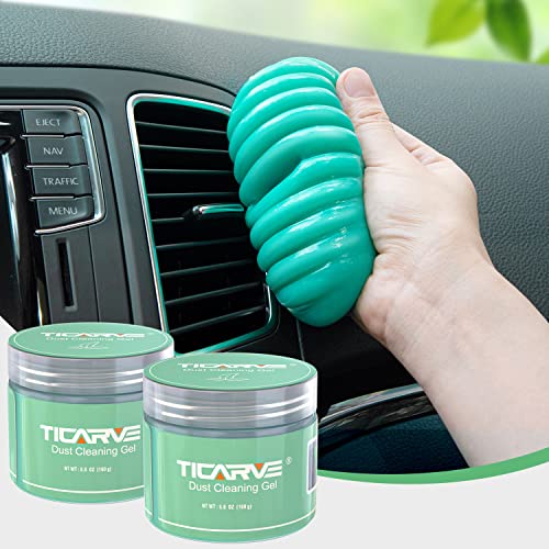 TICARVE 2Pack Cleaning Gel for Car Detailing Vent Cleaner Cleaning Putty Gel Auto Detail Tools Car...