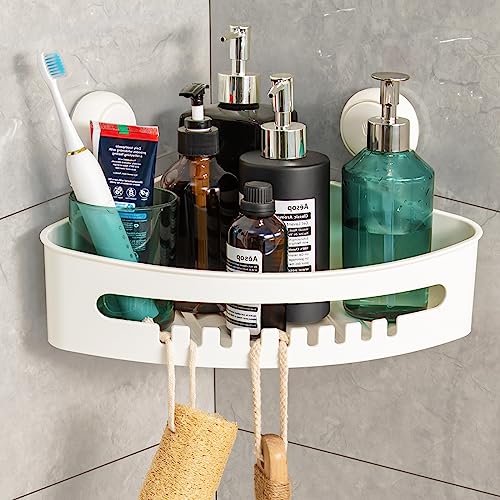 TAILI Corner Shower Caddy Suction Cups Heavy Duty, Shower Shelf Shower Basket Wall Mounted Shower...